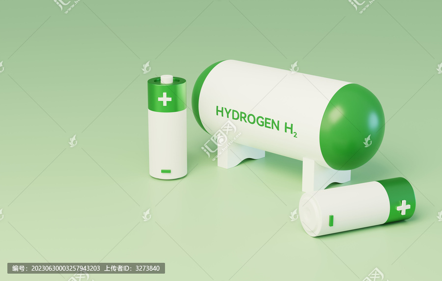 新能源H2环保可持续氢能3D