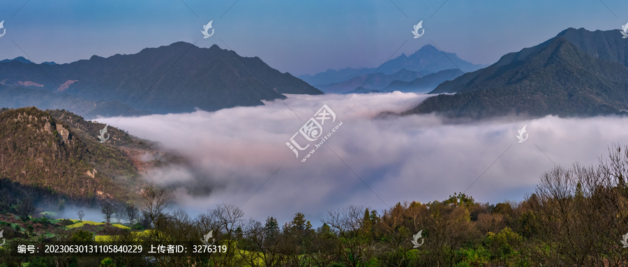 江西玉山三清山云海风光全景