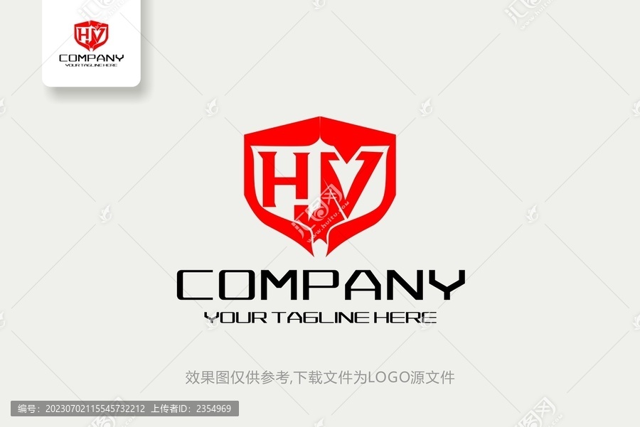 HV电子化工网站标志logo