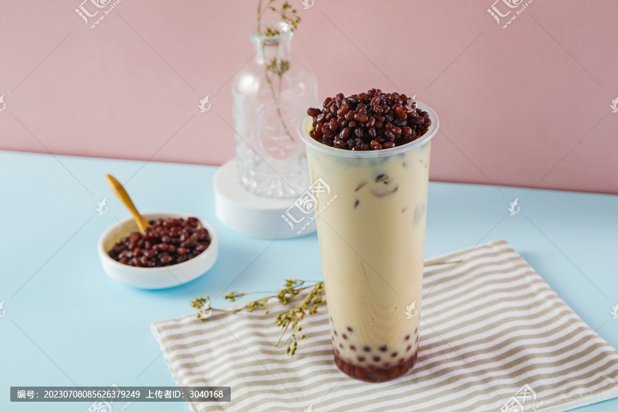 红豆奶茶