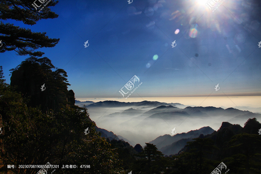 黄山晨色云海