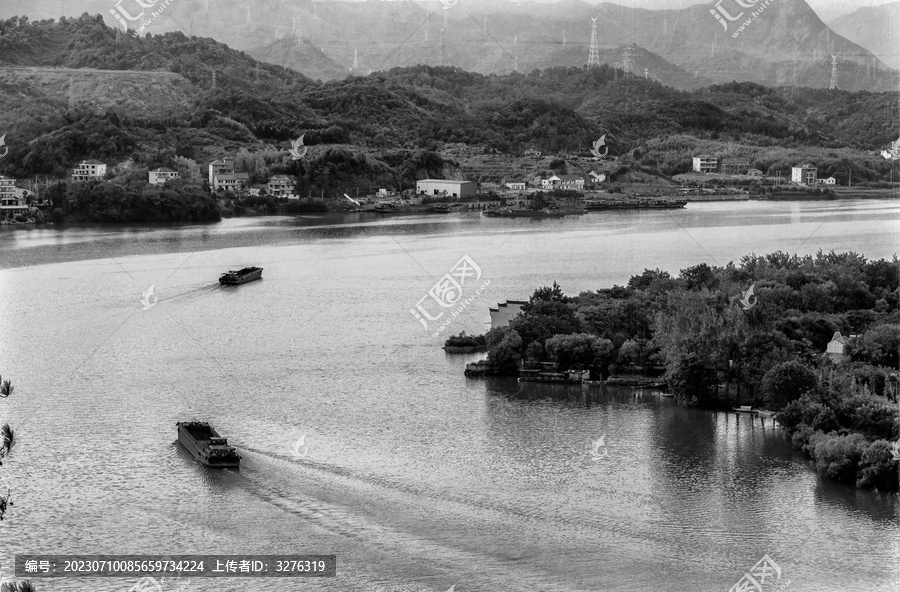 杭州建德之江江南水墨风光