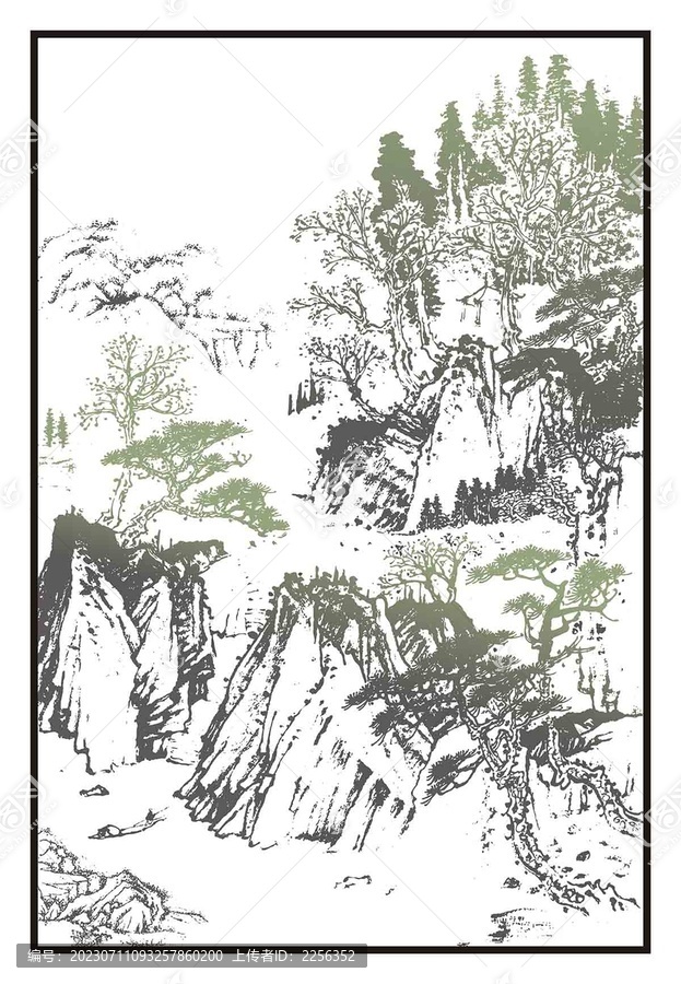 高山素材画