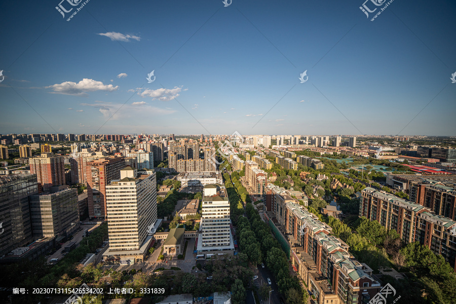 北京城市市区建筑全景