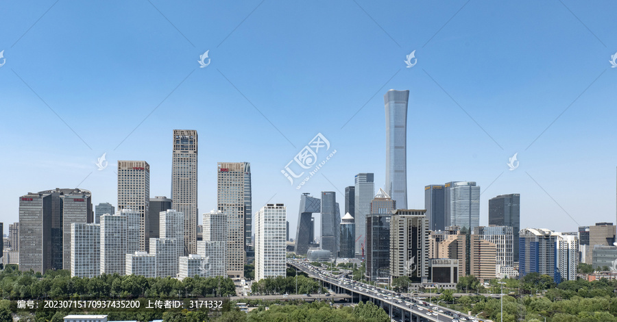 北京城市CBD地标建筑大楼