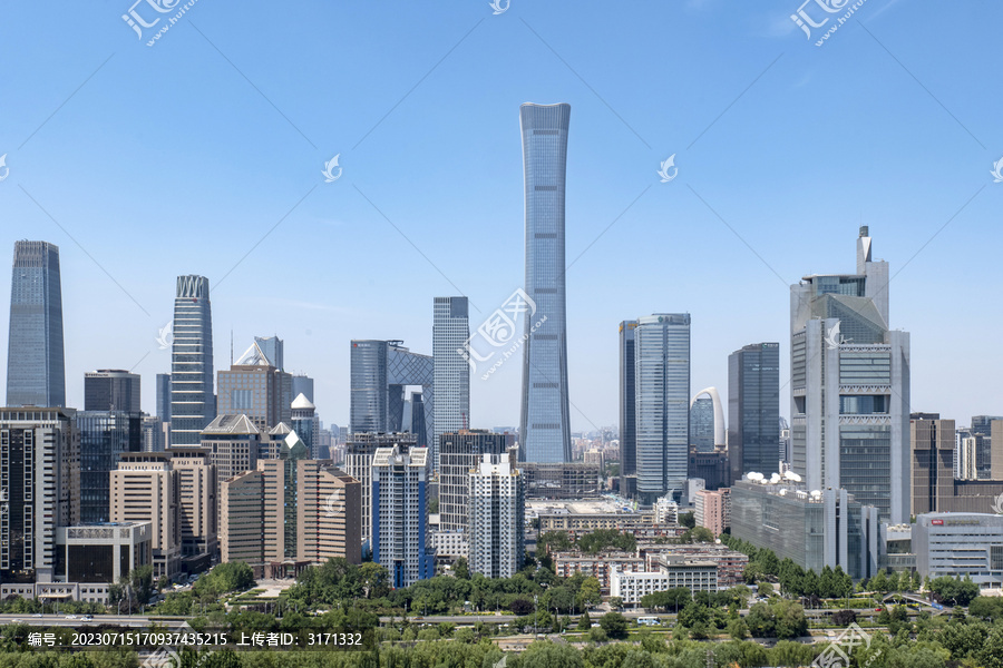 北京国贸高楼林立
