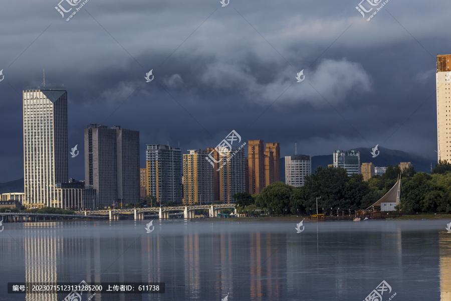 北国江城吉林市雨后风光