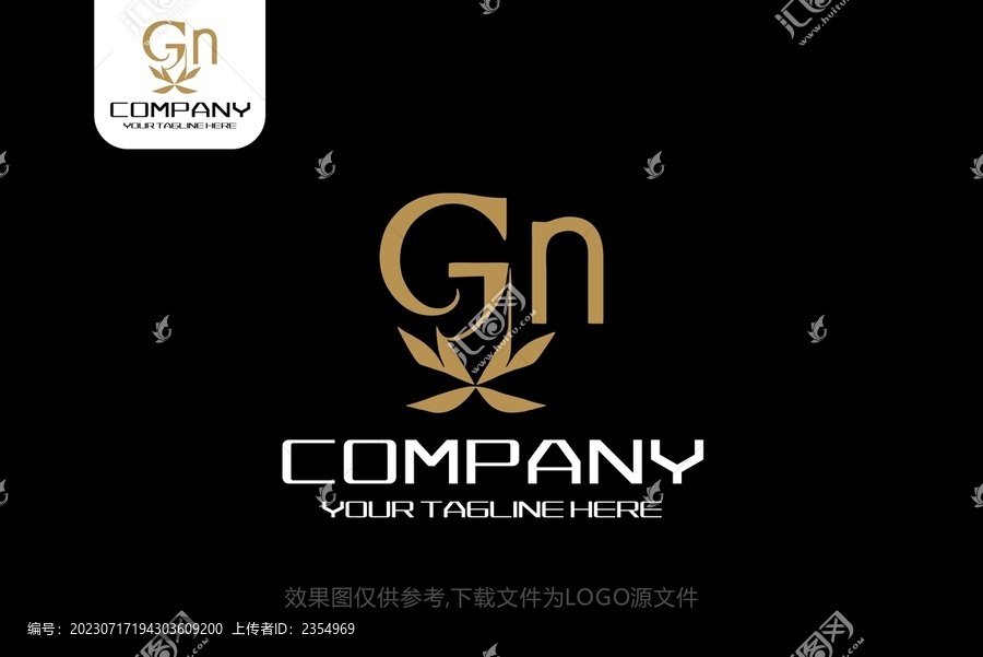 GN标志美容化妆学校logo