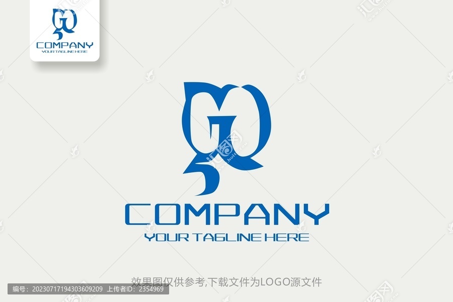 GQ字母电子科技数码logo