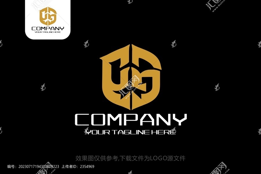 GU字母金融投资商贸logo