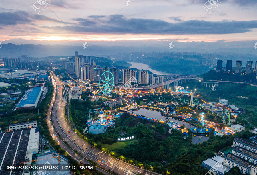 重庆欢乐谷夜景