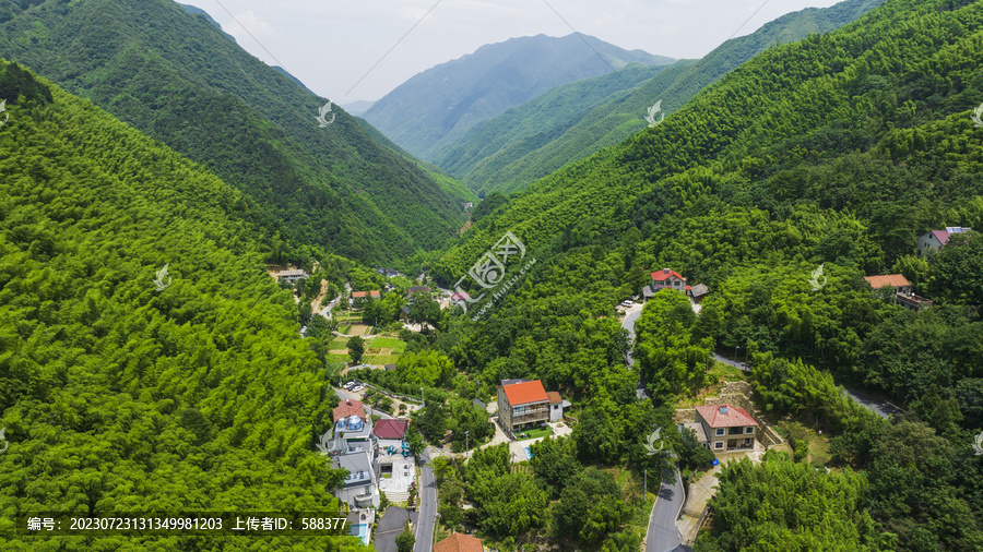 浙江省湖州安吉竹海竹山航拍