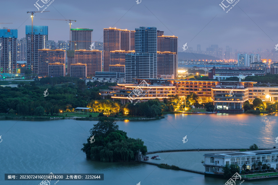 武汉沌口后官湖夜景