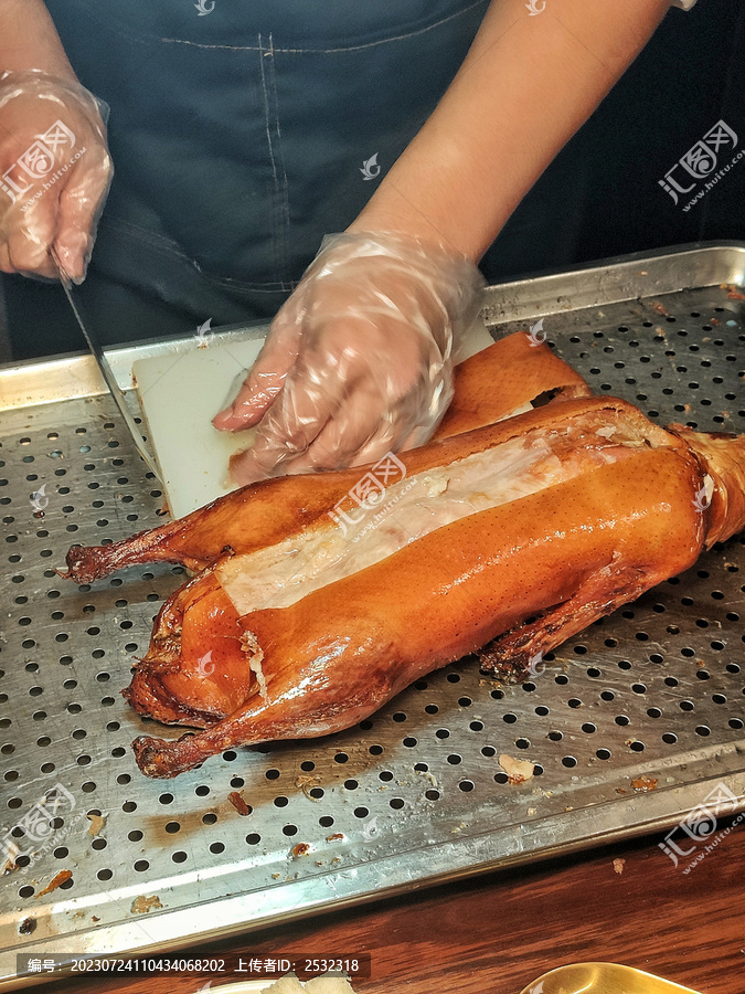 北京烤鸭片皮鸭中餐美食