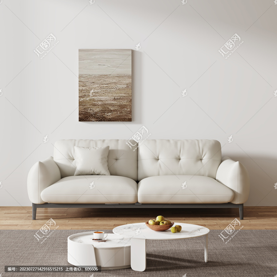 现代沙发墙布壁画背景场景图