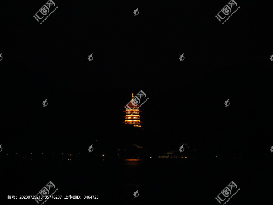 夜景灯光塔
