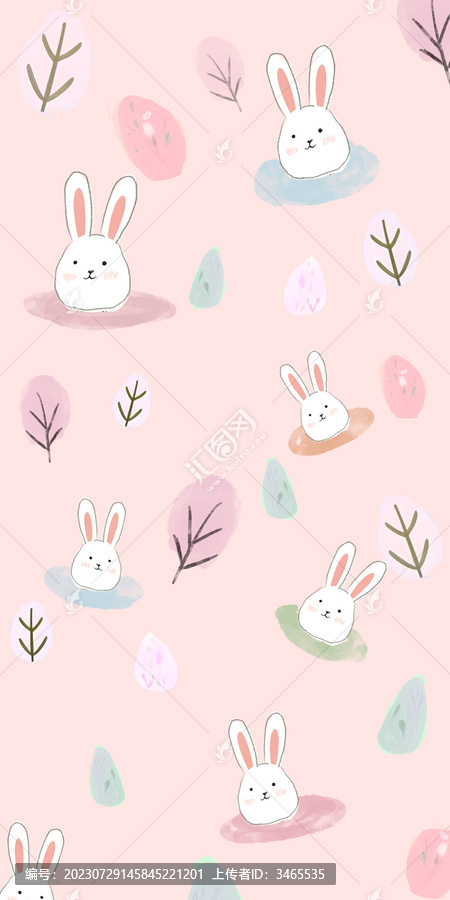 森林兔印花童装面料