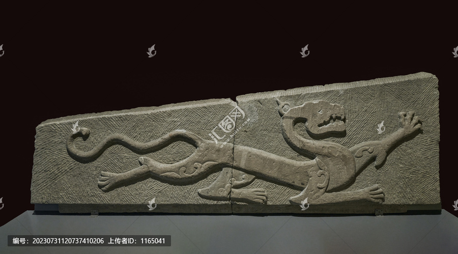 虎纹石棺板