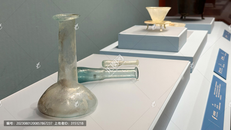 古罗马玻璃器皿艺术品展品文物