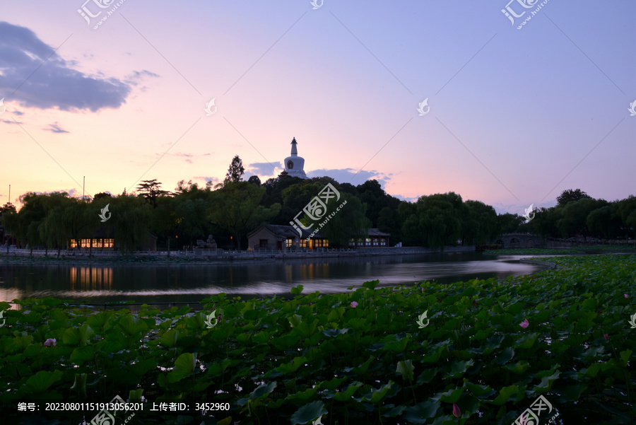 仲夏的琼华岛黄昏