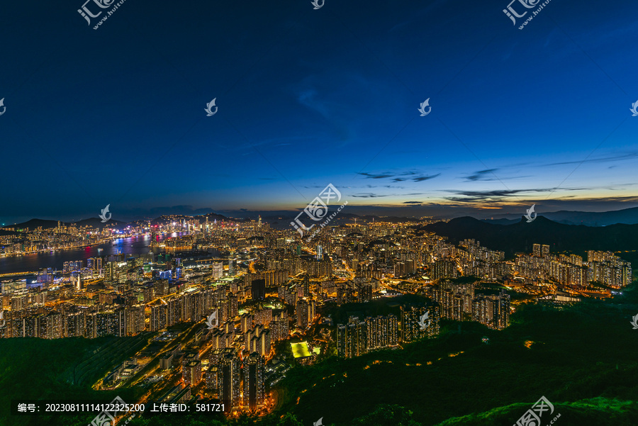 香港夜景大全景