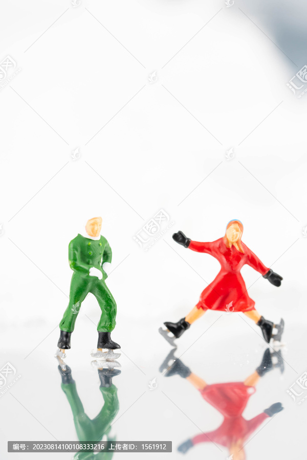 滑冰微距人