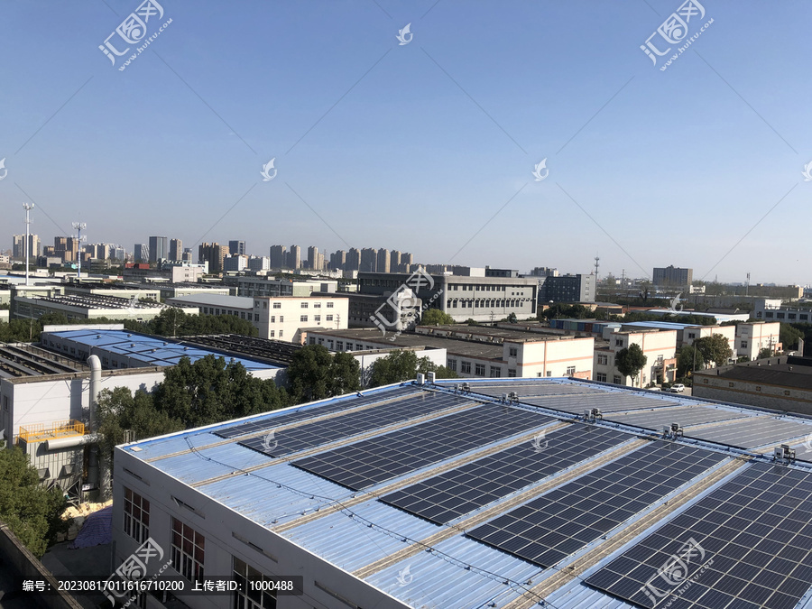 工业区太阳能发电光伏发电