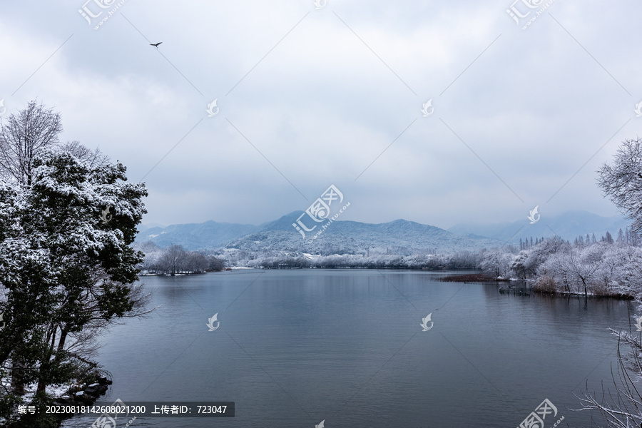 杭州茅家埠雪霁