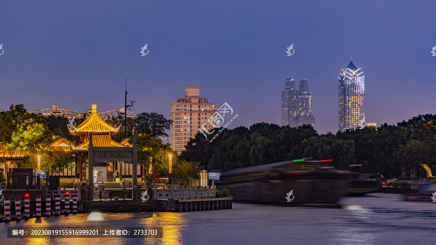 京杭运河与苏州新区地标