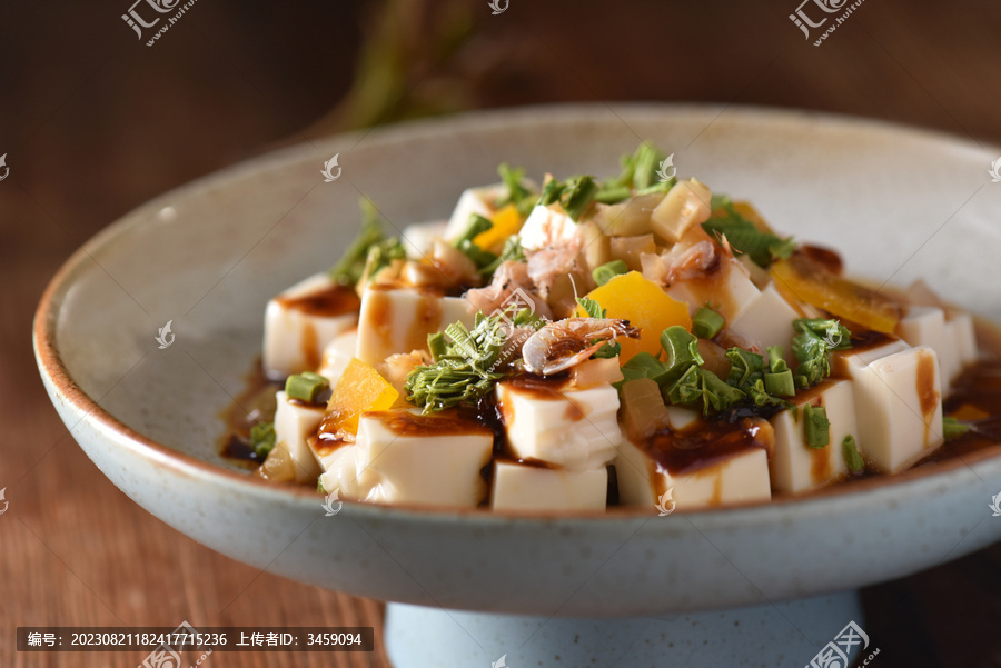 虾皮拌豆腐