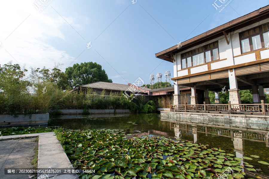 长沙市月湖公园里的茶舍