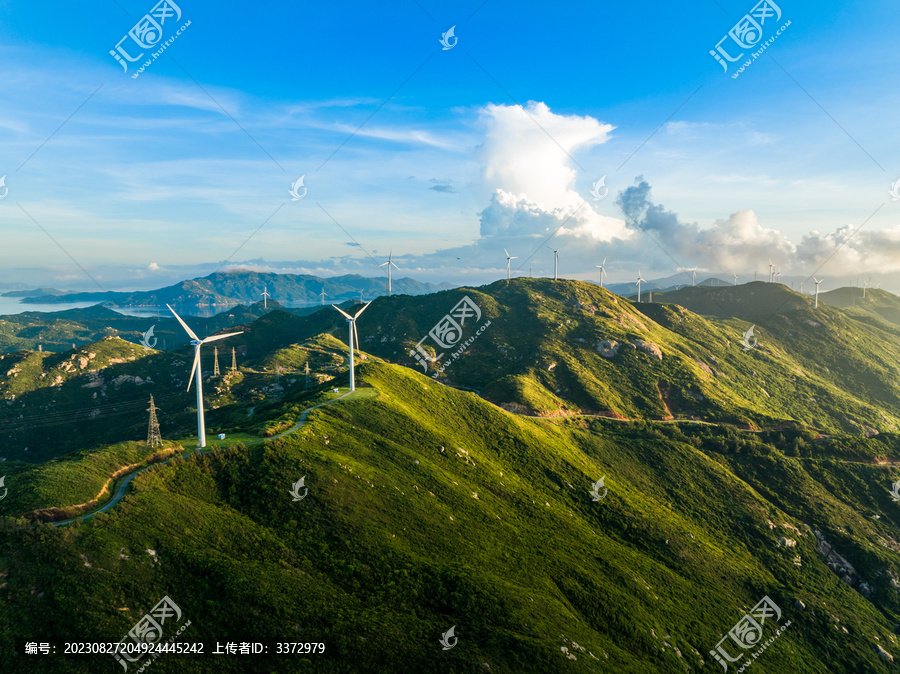 江门上川岛风力发电日出