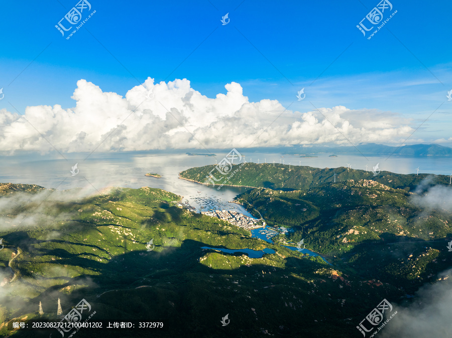 江门上川岛风力发电日出