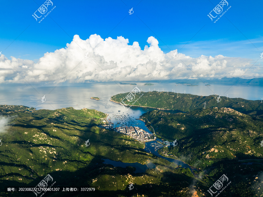 江门上川岛风力发电日出