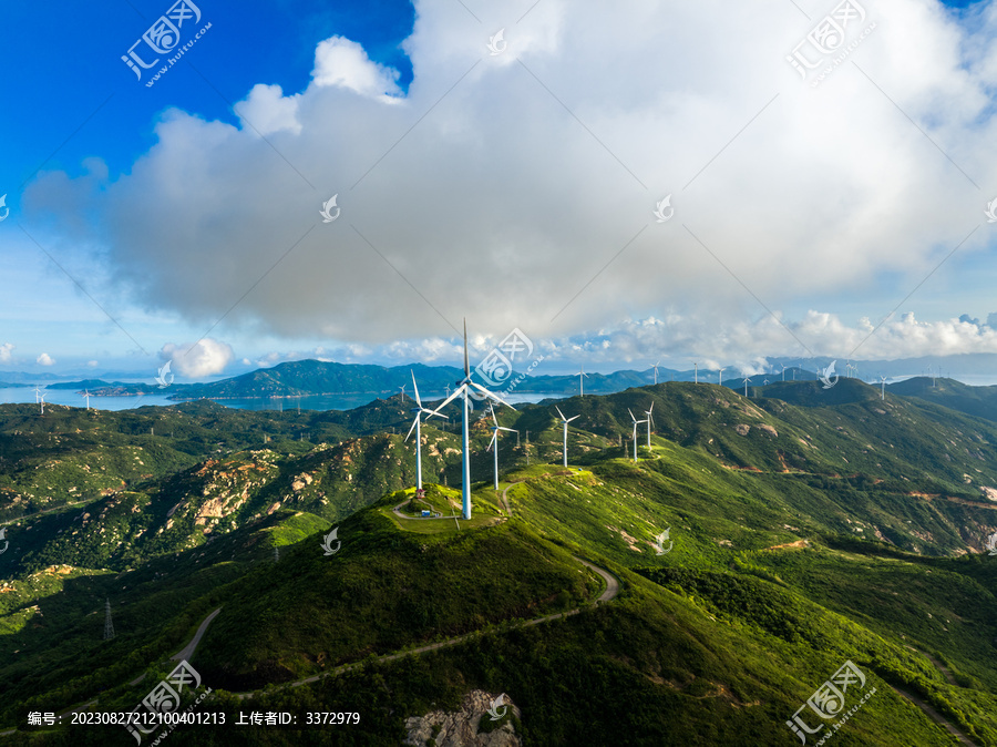 江门上川岛风力发电日出