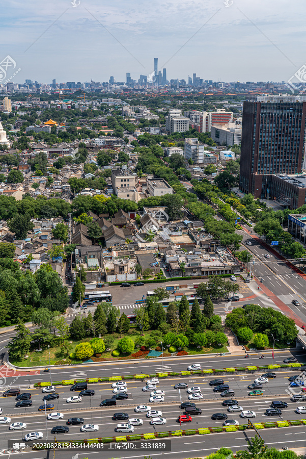 北京城市街道建筑cbd地标