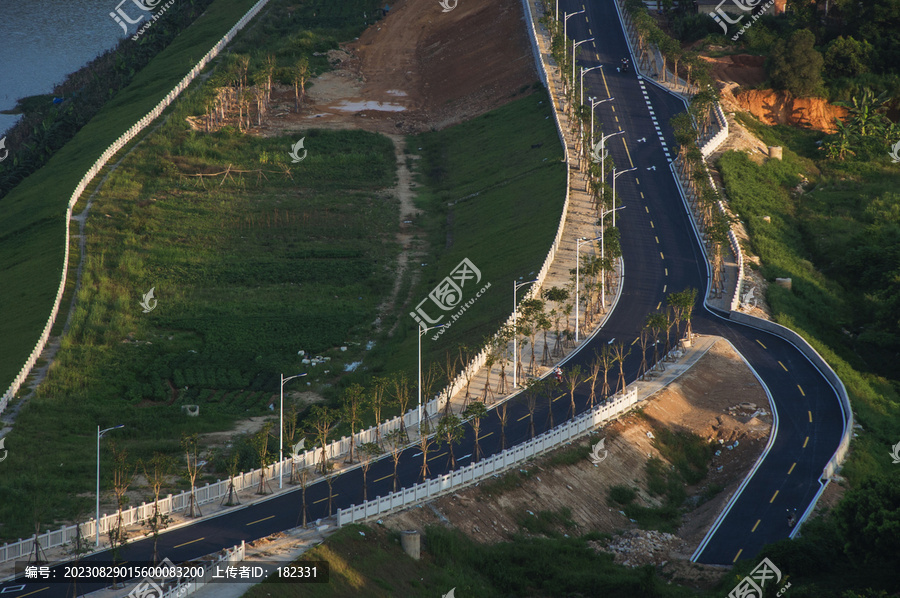 沥青公路航拍