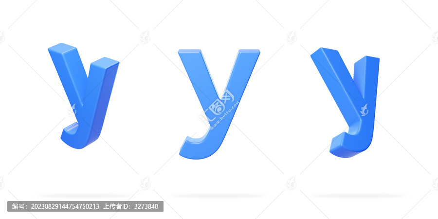 英文字母y拼音拼写语言3D