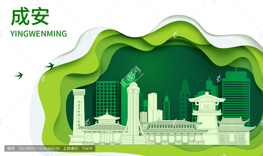 成安县生态绿色宜居城市海报