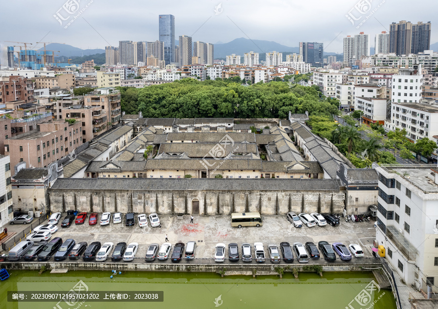 航拍龙岗区横岗茂盛世居