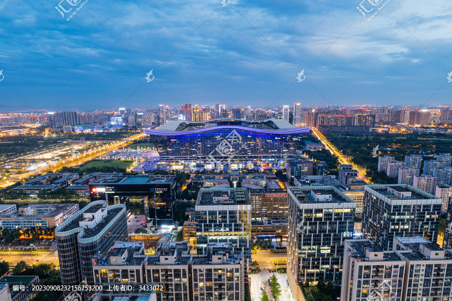 成都高新区环球中心都市夜景