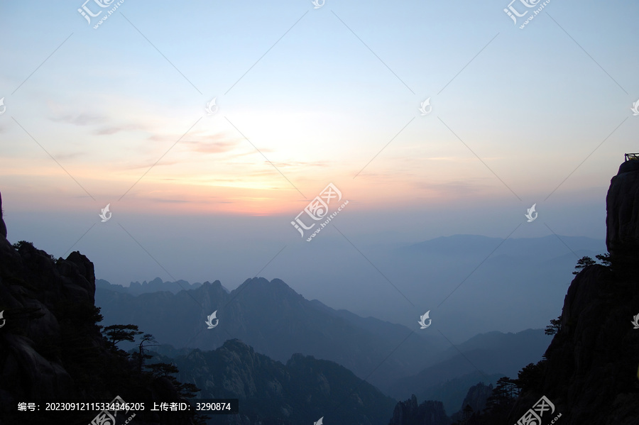 安徽黄山如画的风景