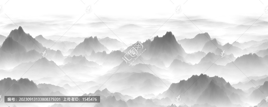 水墨群山