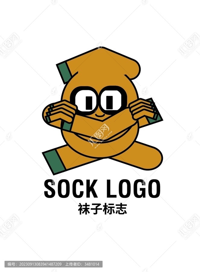 袜子logo