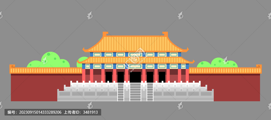 故宫中式宫殿古建筑素材