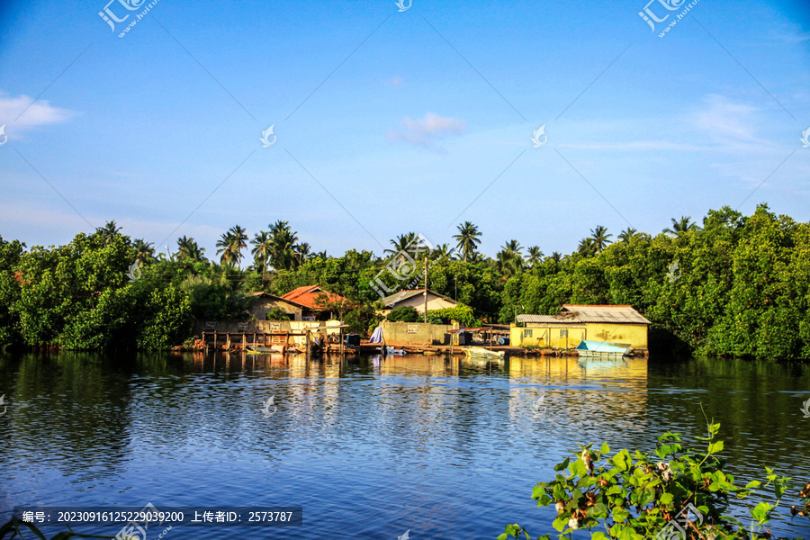斯里兰卡原始渔村