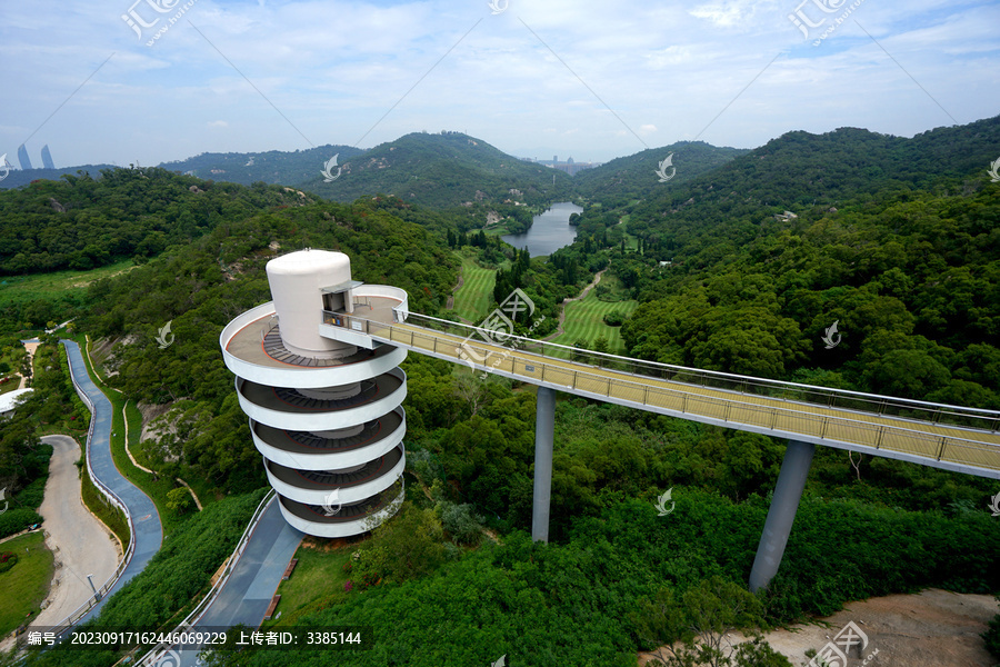 厦门山海步道螺旋塔1