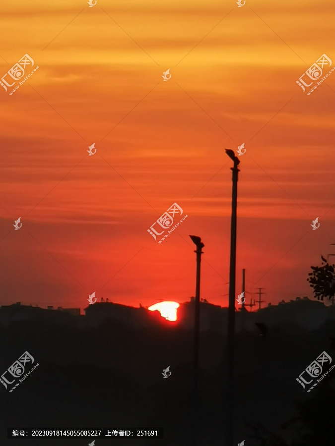 朝霞晚霞日出日落