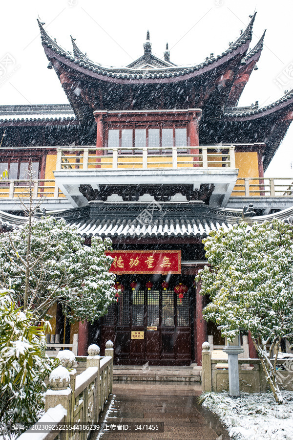 文殊寺雪景