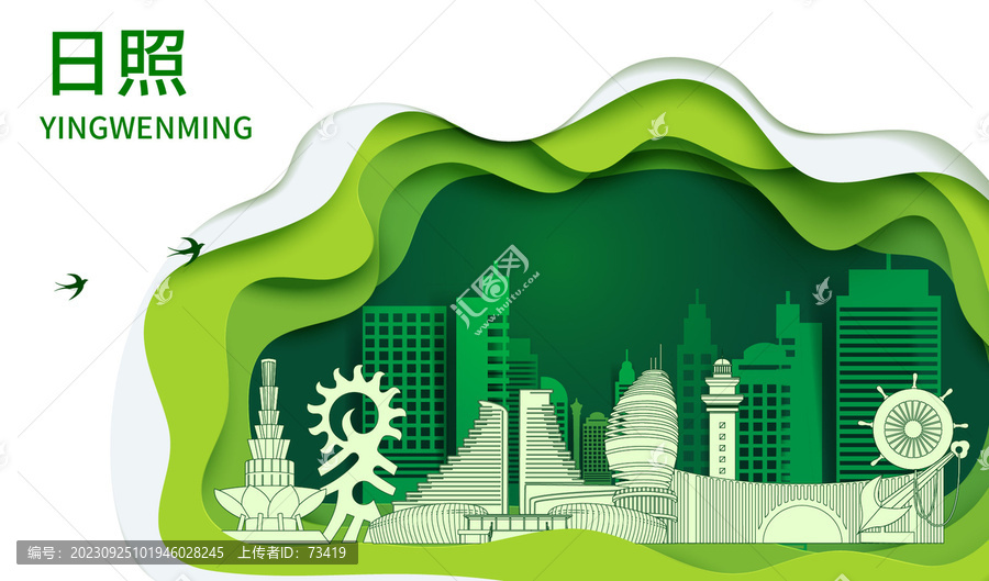 日照市生态绿色宜居城市海报